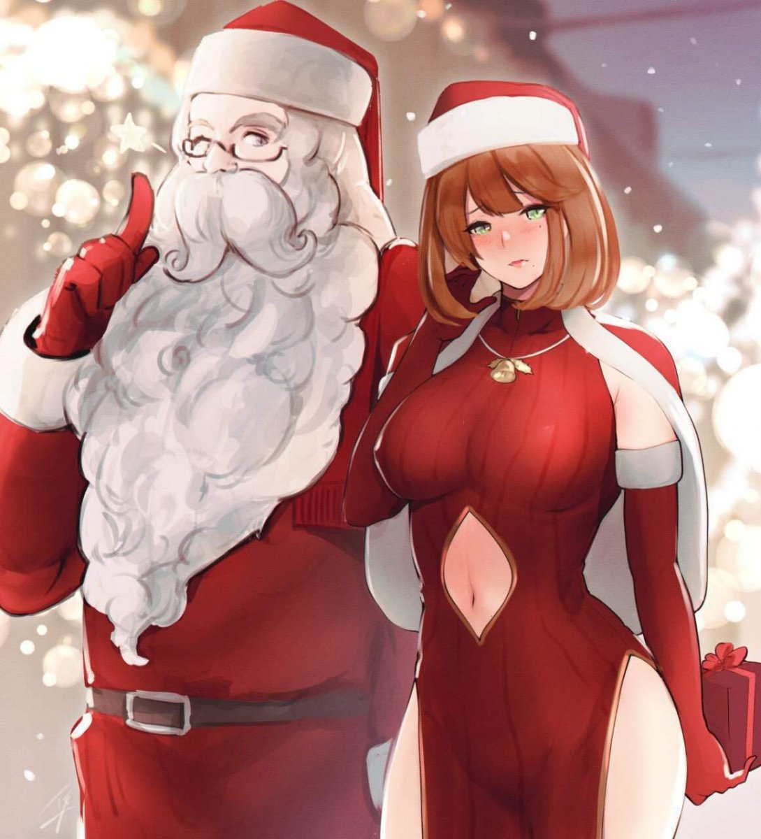 Big tit santa elf