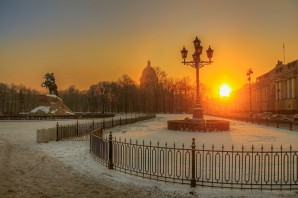 Санкт Петербург зима