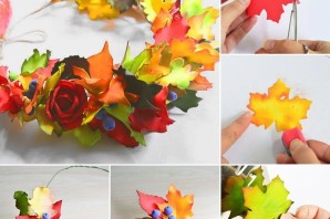 Осенние цветы поделка из бумаги