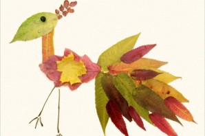 Поделки с листьями осенними для детей