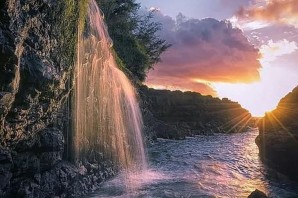 Водопад рассвет