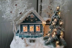 Дом Деда Мороза своими руками / Новогодний домик / DIY