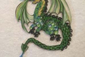 Зеленый дракон поделка в садик