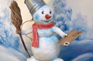 Снеговики из ваты