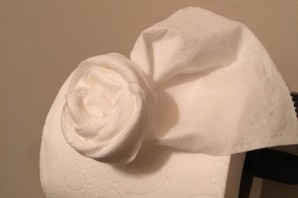 Цветы из туалетной бумаги