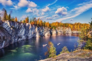 Рускеала весной