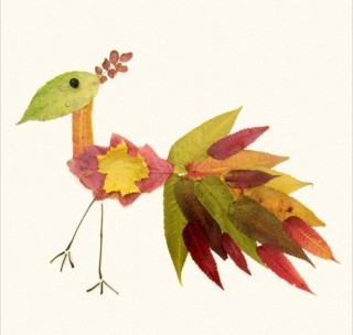 Поделки с листьями осенними для детей