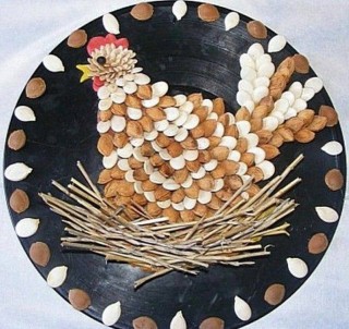 Поделка из злаков