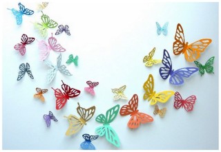 Поделки из бумажных бабочек