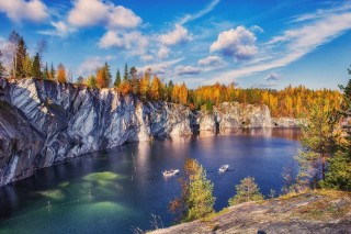 Рускеала весной