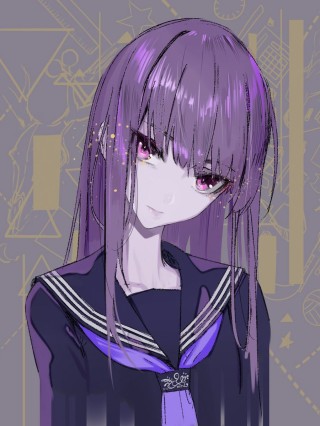 Персонажи с фиолетовыми волосами
