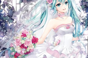 Аниме свадебное платье