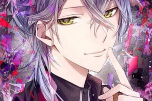 Аниме мальчик с фиолетовыми волосами