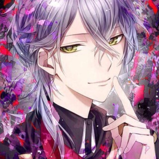 Аниме мальчик с фиолетовыми волосами