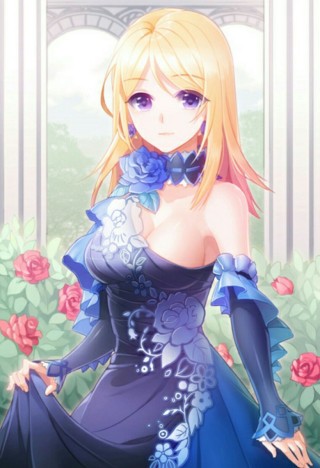 Синее платье