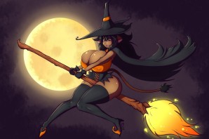 Ведьма на метле