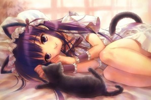 Аниме девушки кошки