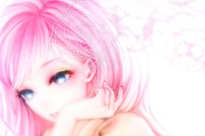 Розовая девочка