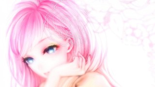 Розовая девочка