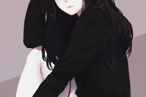 Аниме девочка с черными волосами