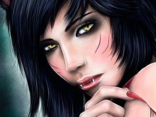 Девушка вампир арт