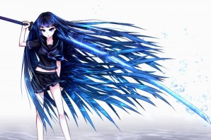 Аниме девушка с мечом