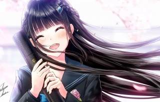 Аниме улыбка девушки