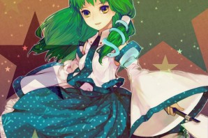 Аниме девушка с зелеными волосами