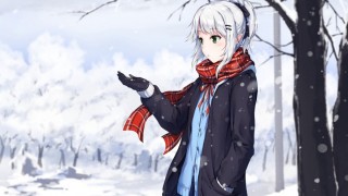 Аниме снег