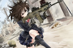 Аниме девочки с оружием