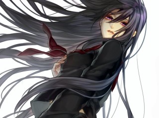 Персонажи с длинными черными волосами