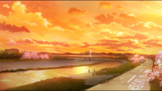 Персиковый пейзаж