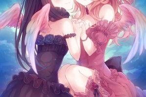 Аниме блондинка и брюнетка