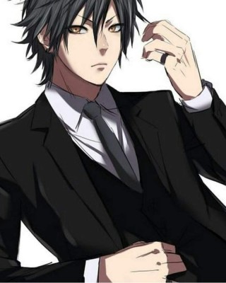 Аниме парень в смокинге