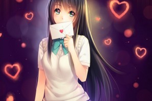 Девочка с сердечком в руках
