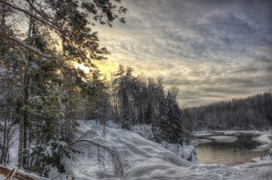 Зимний лес Карелия