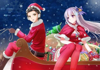 Аниме в новогоднем стиле