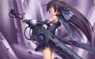 Аниме арт девушка с мечом