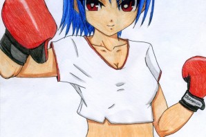 Аниме девушка боксер