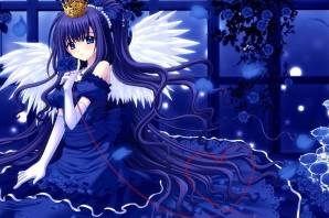 Аниме девочка с короной