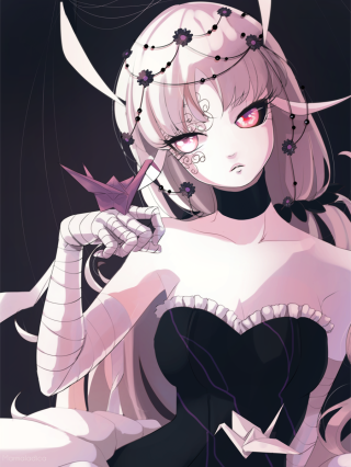 Аниме девочка злодейка