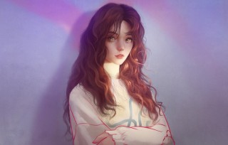 Аниме девушки с вьющимися волосами