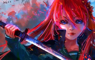 Катана девушка