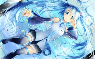 Аниме синий цвет