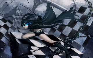 Девушка в цепях арт