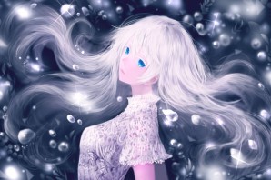 Красивые аниме девушки с белыми волосами