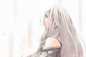 Тян с серыми волосами