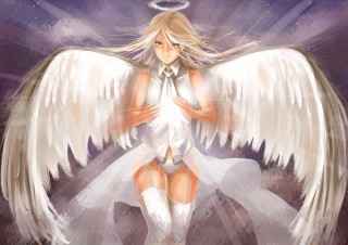 Аниме арты ангелы