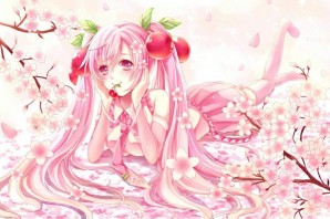 Милая розовая девочка