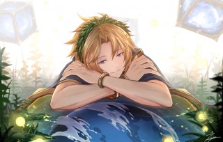 Аниме радостный мальчик